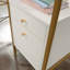 Bureau en L, finition blanche