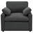 Roca Upholstered Power Recliner Chair Dark Grey-112747888