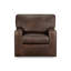 Fauteuil pivotant en cuir Yosef-102238336