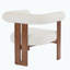 Fauteuil d'appoint rembourré à accoudoirs ronds-571566393