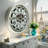 Wall Clock 26" Round Oversized for Living Room decor with Real Moving Gears (Glass cover) Belgium Collection-96952602