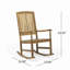 Chaise à bascule pour l'extérieur, bois d'acacia, naturel