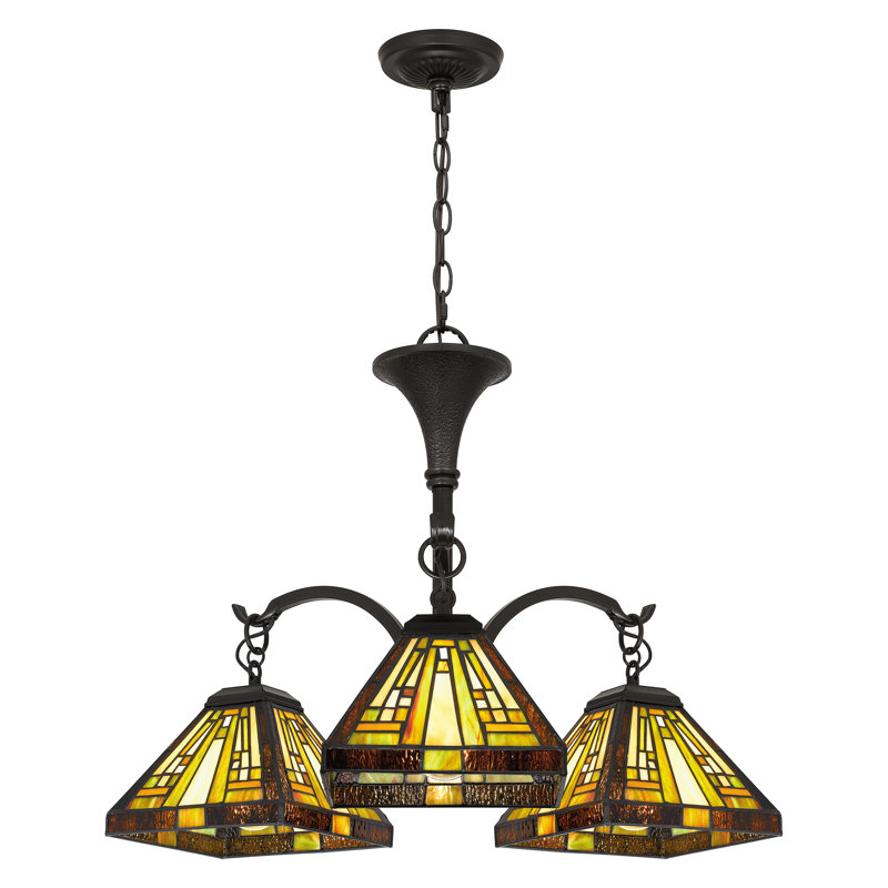 Lustre classique/traditionnel ombré 3 lumières Diahna