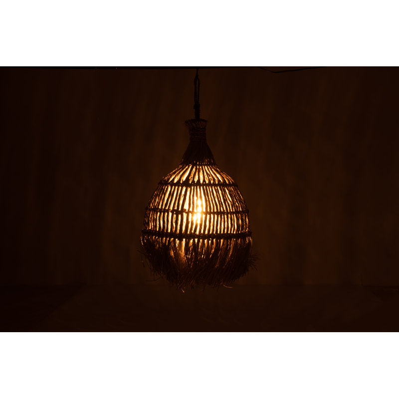 1 - Light Natural Dome Pendant