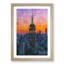 Empire State Building Sunset Framed Print-56852787-56852792