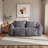 Giant Bean Bag Couch for Adults, 75" Oversized Fluffy Loveseat Sofa with Pillows,Lounge Chair for Living Room, Bedroom, Reading Nook-119182677