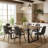7-Piece Modern Industrial 71" Wood Dining Set with Metal Base and Upholstered Chairs-1543280685-1478954553