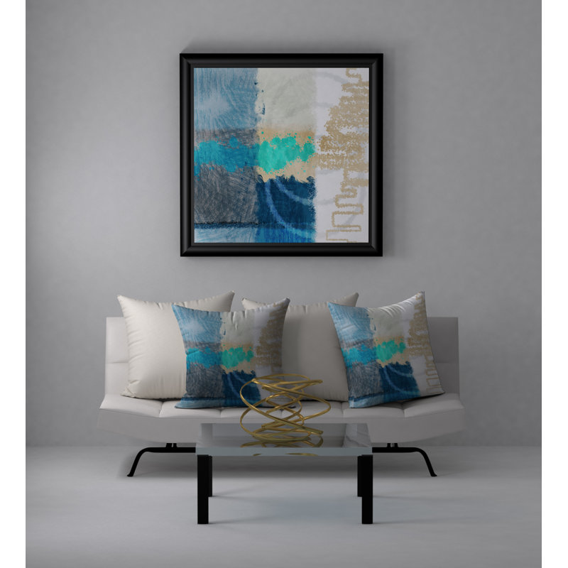 Coussin décoratif carrée gracieuse et infaillible, 24 po x 24 po