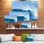 «Sky Hitting Ocean Waves Seascape» par Designart, reproduction de photo sur toile tendue-664251330