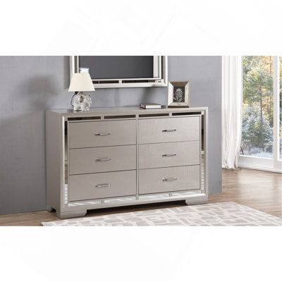Alana G6800-D Dresser ,Silver Champagne