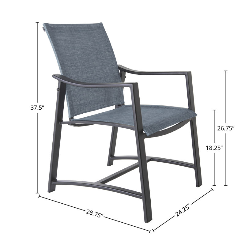 Avana Outdoor Dining Armchair, Copper Creek, Augustine Gravel