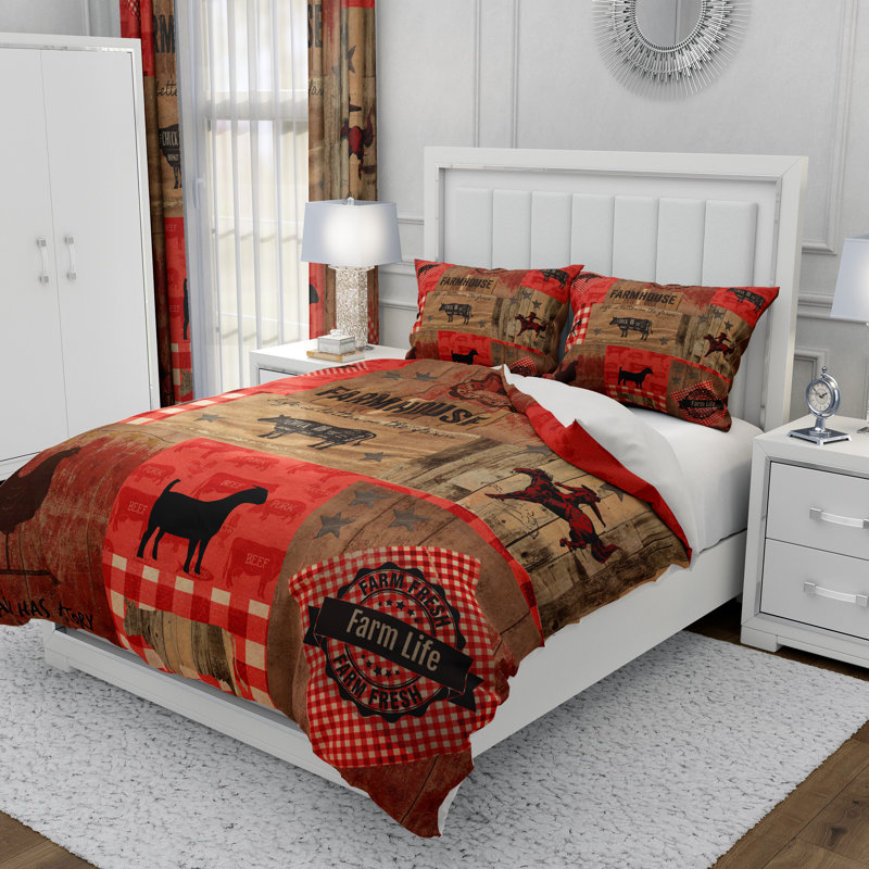 Abstract Duvet Cover, King Duvet Cover + 2 King Shams