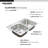 Glowtone 33'' L Double Bowl Stainless Steel Kitchen Sink-2894940