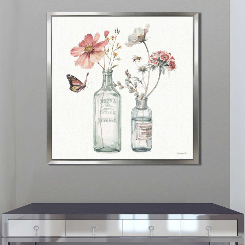 «A Country Weekend X», reproduction d'art sur toile, H 21,5 po x l 21,5 po x P 2 po, Cadre flottant argent