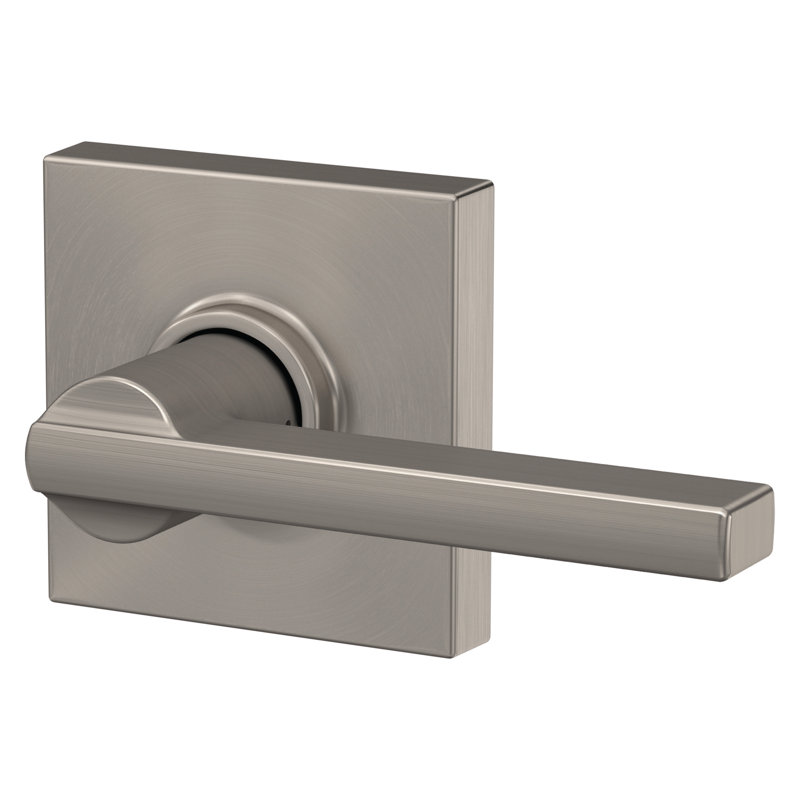 Latitude Passage Leverset with Collins Rosette, Satin Nickel
