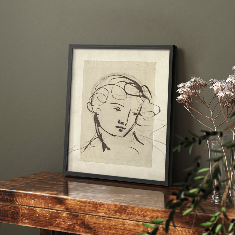 "Croquis rétro CVI" sur papier, Noir
