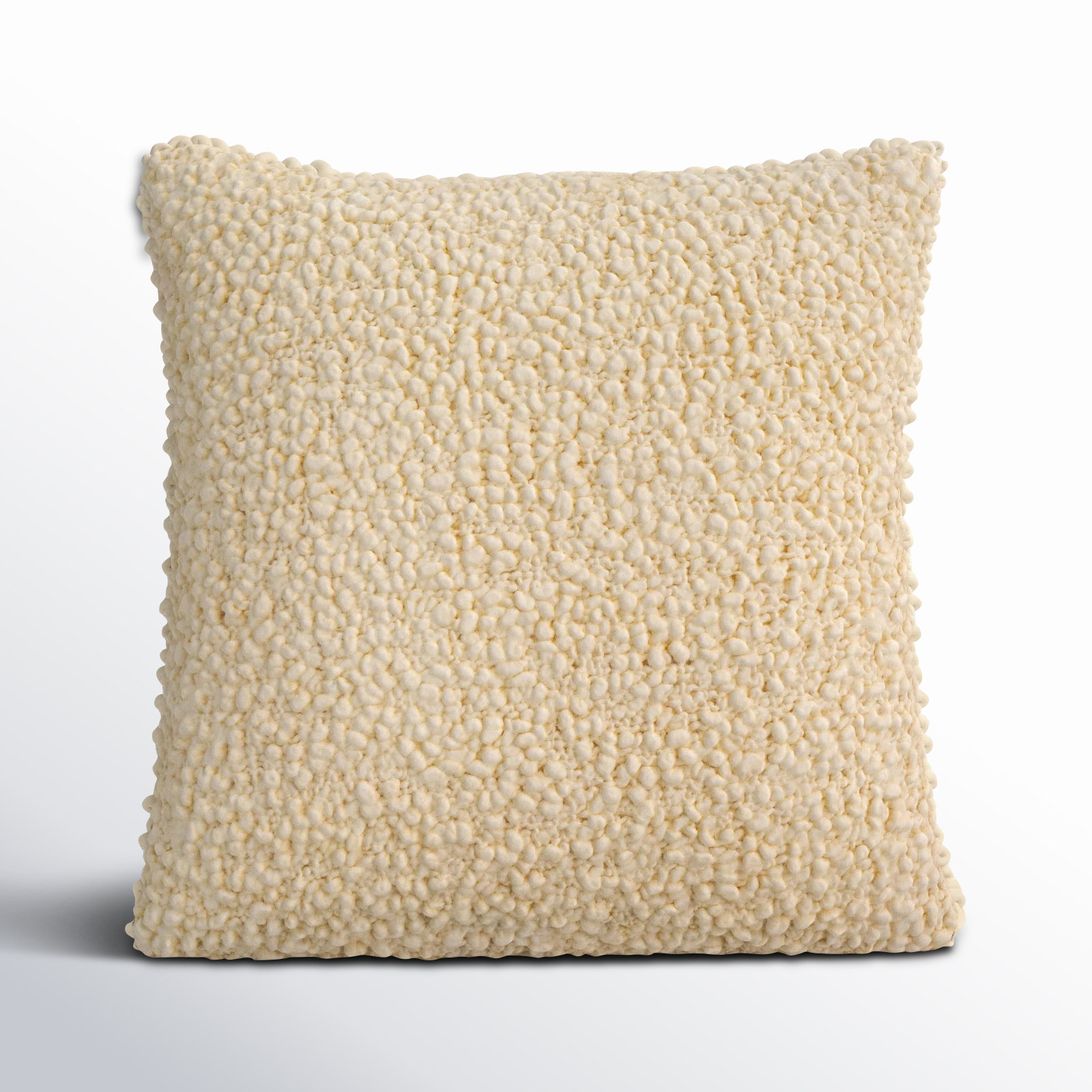 Anella Throw Square, 22"H x 22"W, Beige, Down