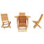 4 - Person Solid Wood Patio Dining Set Table,