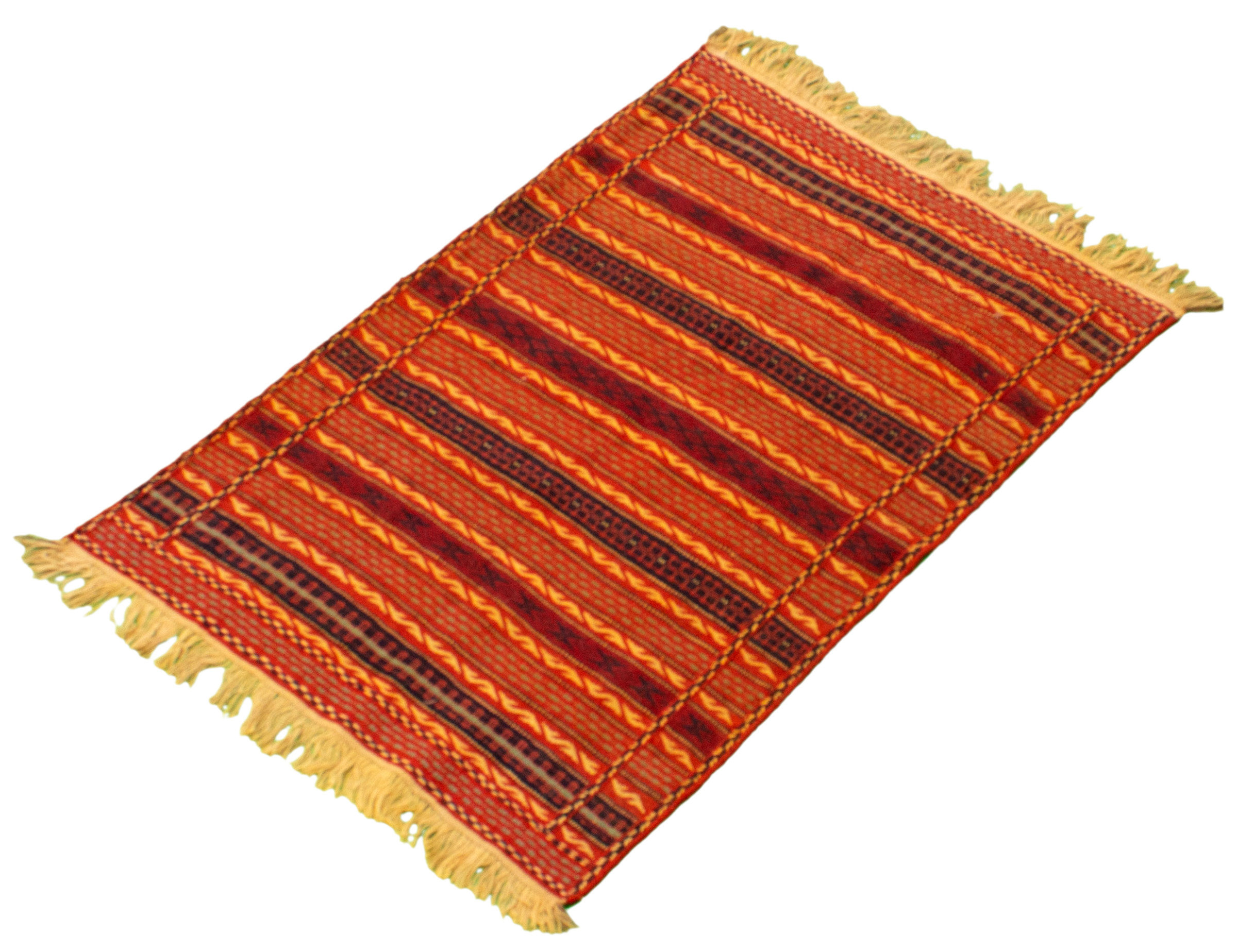 Foundry Select Handmade Kilim Wool Red/Yellow Rug - Wayfair Canada