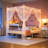 Alex-Jay Metal Canopy Bed-2109103169-2109103172