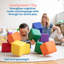 Blocs ECR4Kids SoftZone Patchwork, cubes en mousse, 12 pièces-113354603