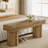 41" Farmhouse Wooden End Of Bed Bench