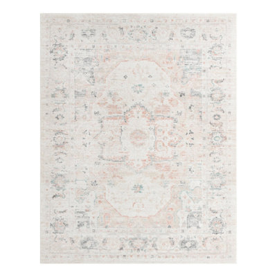 Tapis oriental Hagood en ivoire