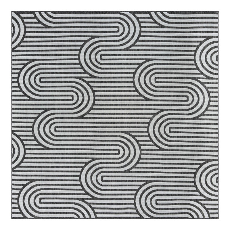 Tapis intérieur / extérieur d'extérieur moderne, Carré 10 pi