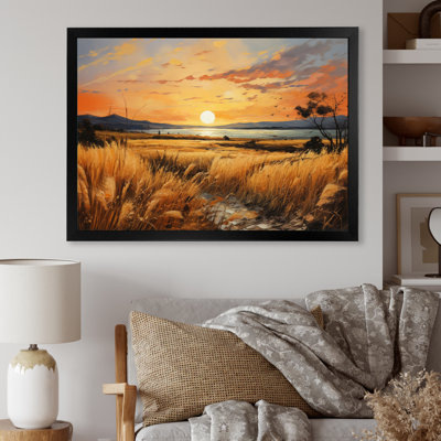 «Countryside Wheat and Pastel I», reproduction sur toile