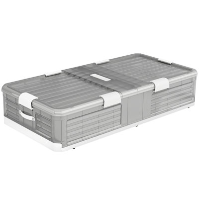 Storage Bin Under Bed Storage Containers Stackable Underbed Storage With Wheels