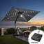 Parasol lumineux en porte-à-faux 11 x 9 pi avec base lestée - déplaçable sans effort par une seule personne-66753961