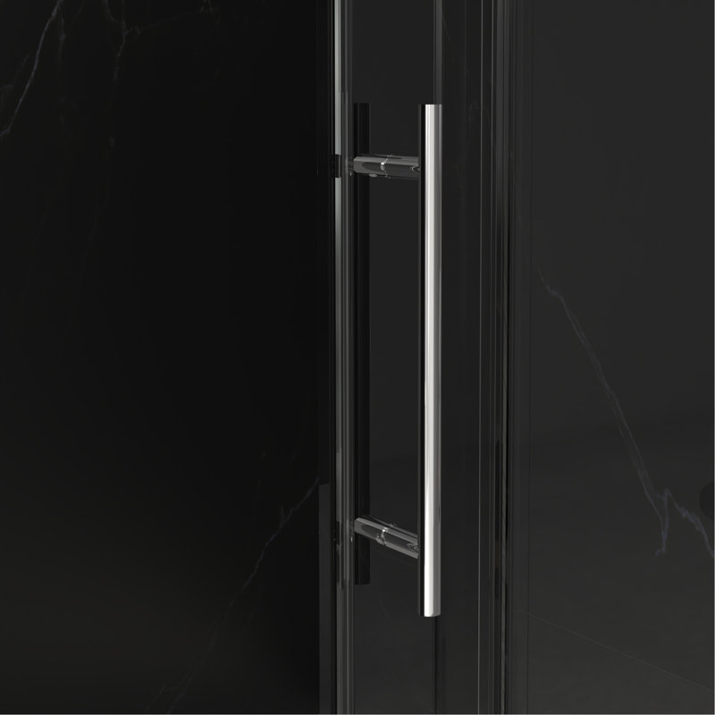 56"-60"W X 70"H Frameless Shower Door, Sliding Shower Door, With Premium 5/16"(8Mm) Thick Tempered Glass Shower Enclosure ,Double Side Easy Clean Coat,Chrome Finished With Buffer