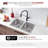Builder Stylish Avila 29" Dual-Mount Double Bowl Stainless Steel Kitchen Sink with Grids and Strainers