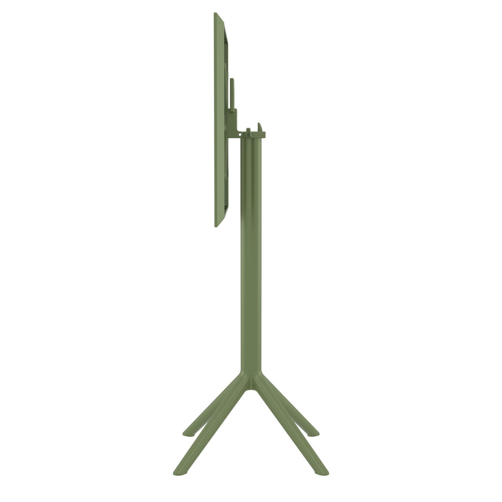 Farrah Folding Plastic Bar Table, Olive Green