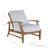 Croquet Teak Patio Chair with Cushions-980890202-890830902-831153939