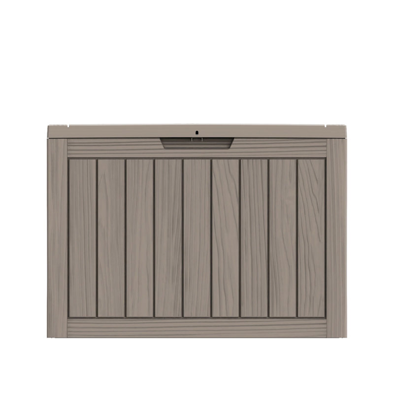 Boîte de rangement pour terrasse 45 po, Noir