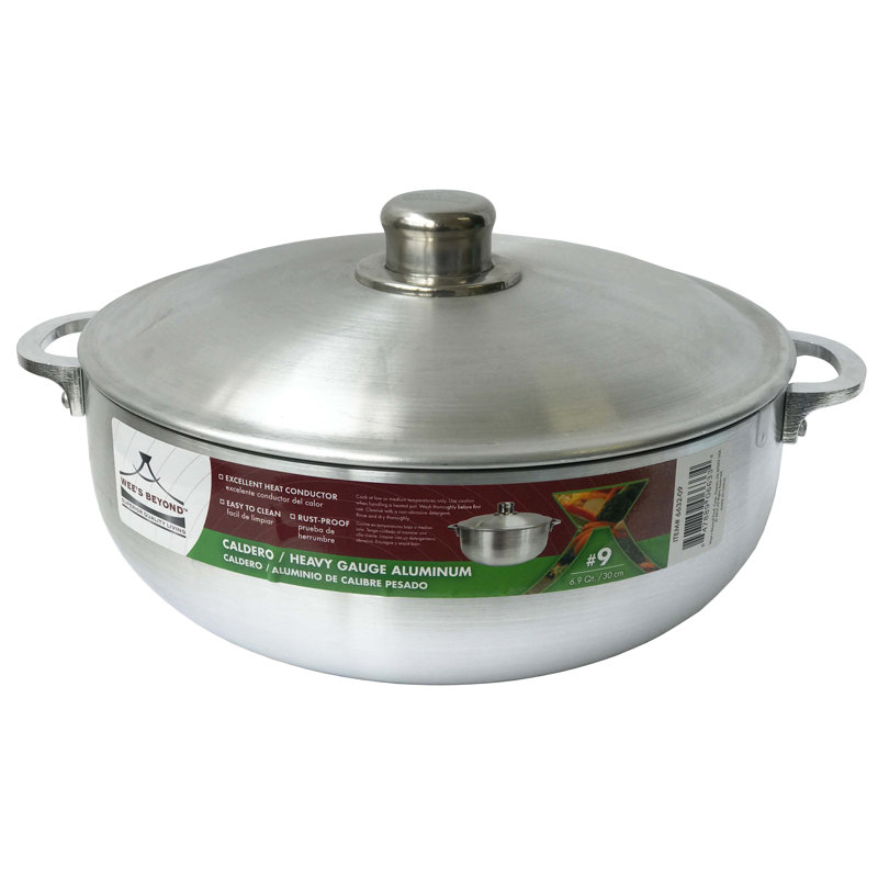 6.9 Qt Aluminum Caldero, #9, 6.9 quarts