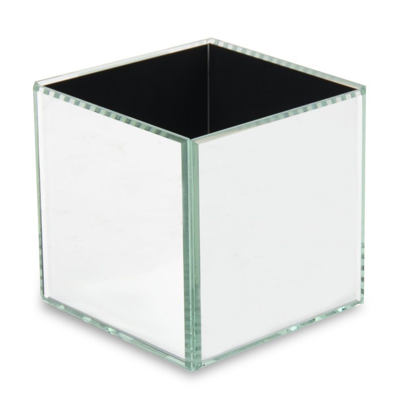 Vase de table en verre Geren, H 6 po x l 6 po x P 6 po