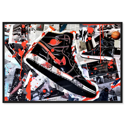 Art mural Splatter Sneaker Collage II par Notoriart