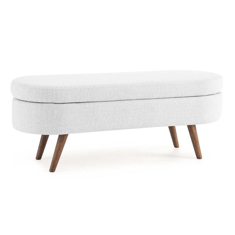 Banc de rangement Aspyn, Blanc