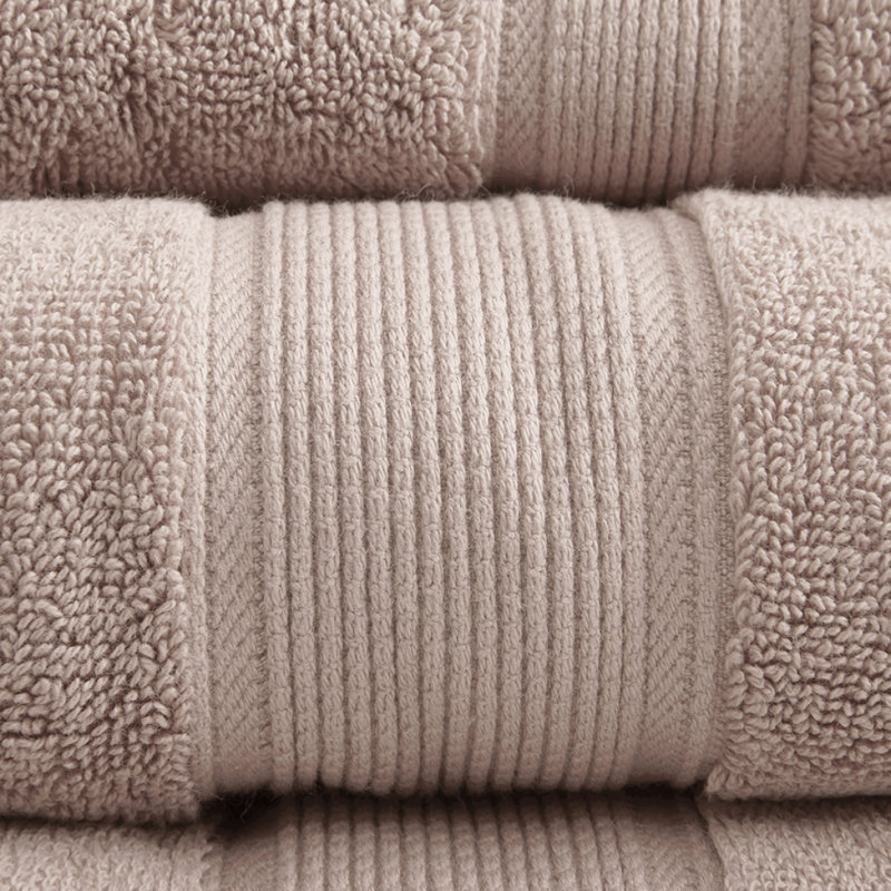 100% Cotton 8 Piece Antimicrobial Towel Set, Pink