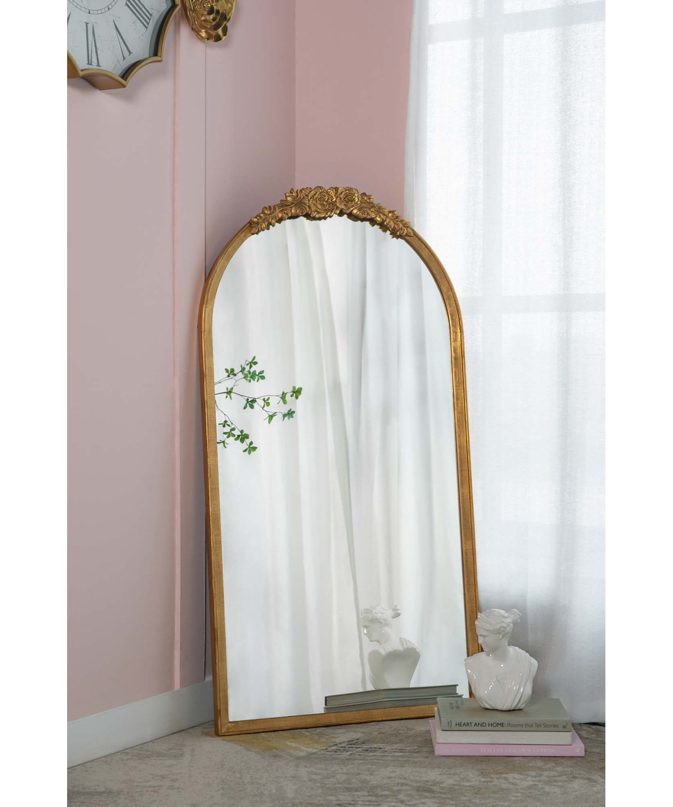 Langosta Mirror, Gold, 53"H x 27.5"W