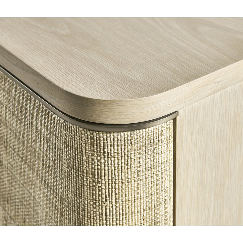 Water 3 - Drawer Solid Wood Nightstand
