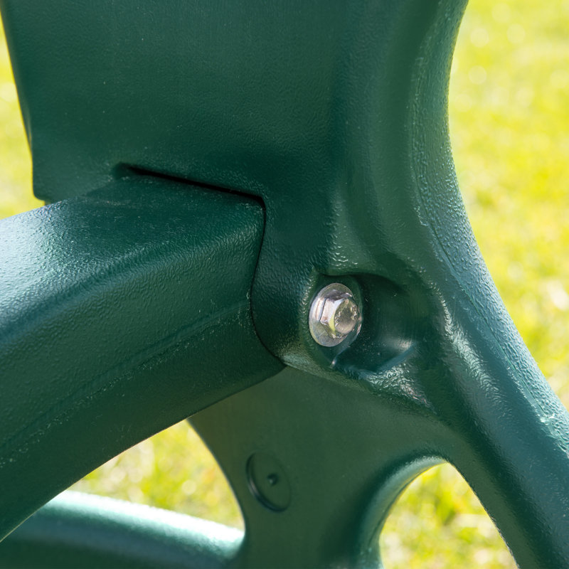 Fauteuil oscillant double avec chaînes, Vert