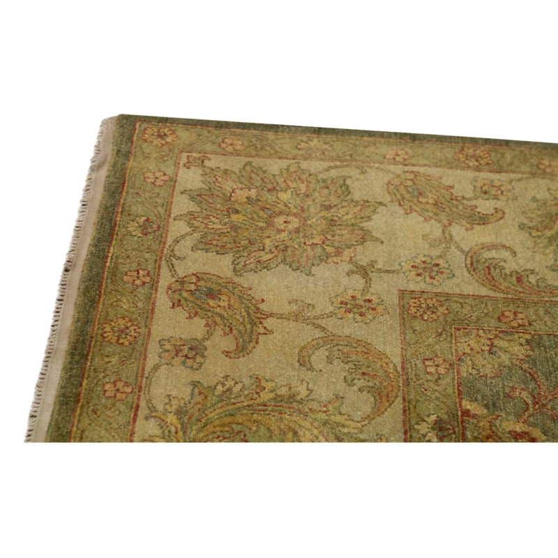 Tapis brun / rouge / gris noué à la main