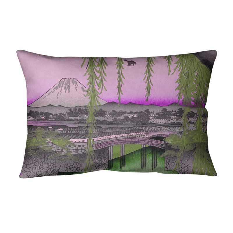Coussin lombaire bridge yatsumi, Rose, Faux lin