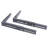 Escano 2PCS Microwave Oven Shelf Bracket Black