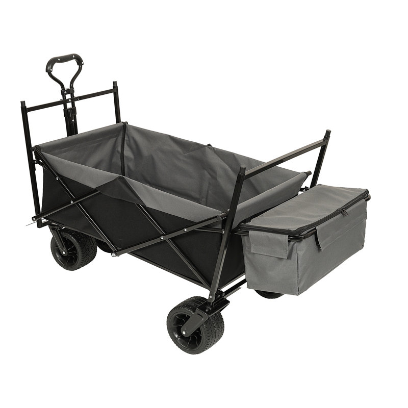 Chariot pliable avec auvent 480Lbs, Noir