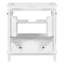 Base de meuble-lavabo de salle de bain 30 po blanc - bois massif et portes, 1 tiroir, tablette réglable, assemblage, base de style moderne et construction, armoire avec tiroir pour l'organisation, assemblage requis-2118700927
