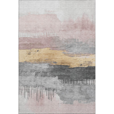 Premium Machine Washable Fairwood AMF1880 Modern Rug